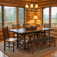 Hickory Log Twig Dining Table