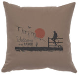 Cabin Classics Pillows - Welcome To The Ranch