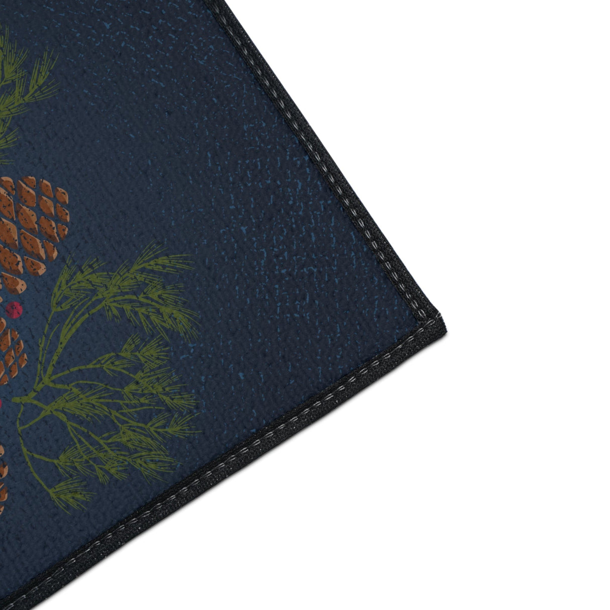 Blue Pinecone Non-Slip Rug