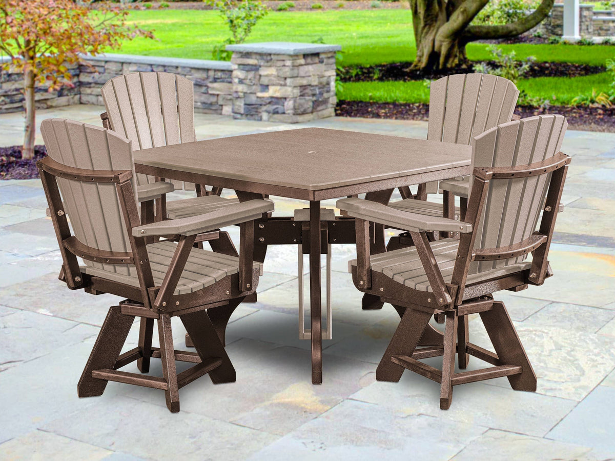 Premier Patio Five Piece Square Dining Height Dining Set