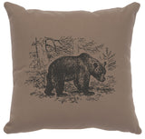 Cabin Classics Pillows - Bear Scene