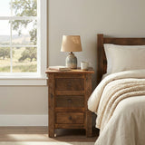 Barnwood 3 Drawer Nightstand