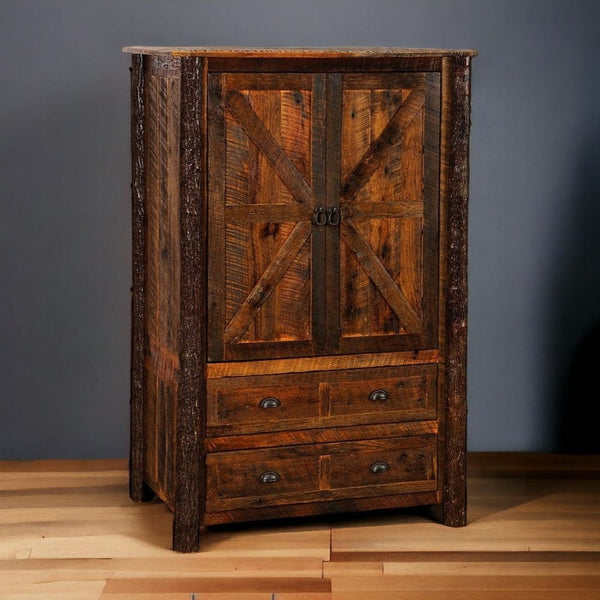 Rustic Solid Wood Wardrobes & Large Armoires | Cabin Place – The Cabin ...