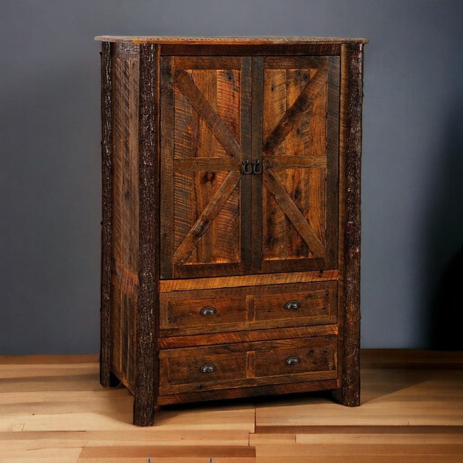 Rustic Solid Wood Wardrobes & Large Armoires | Cabin Place – The Cabin ...