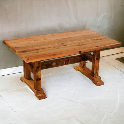 Barnwood Artisian Top Timber Dining Table
