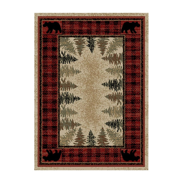 Bear Corner Area Rug | Cabin Place – The Cabin Place