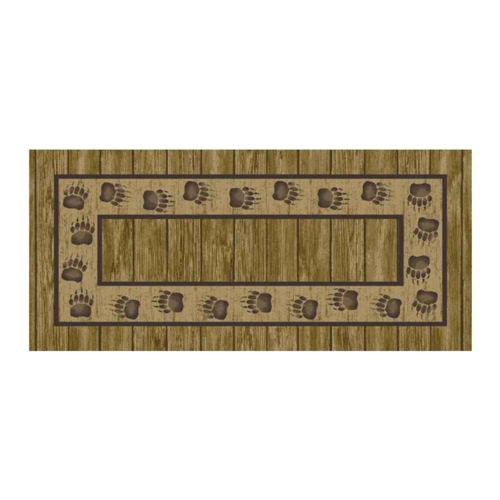 Bear Paw Track Accent Rug | Cabin Place – The Cabin Place