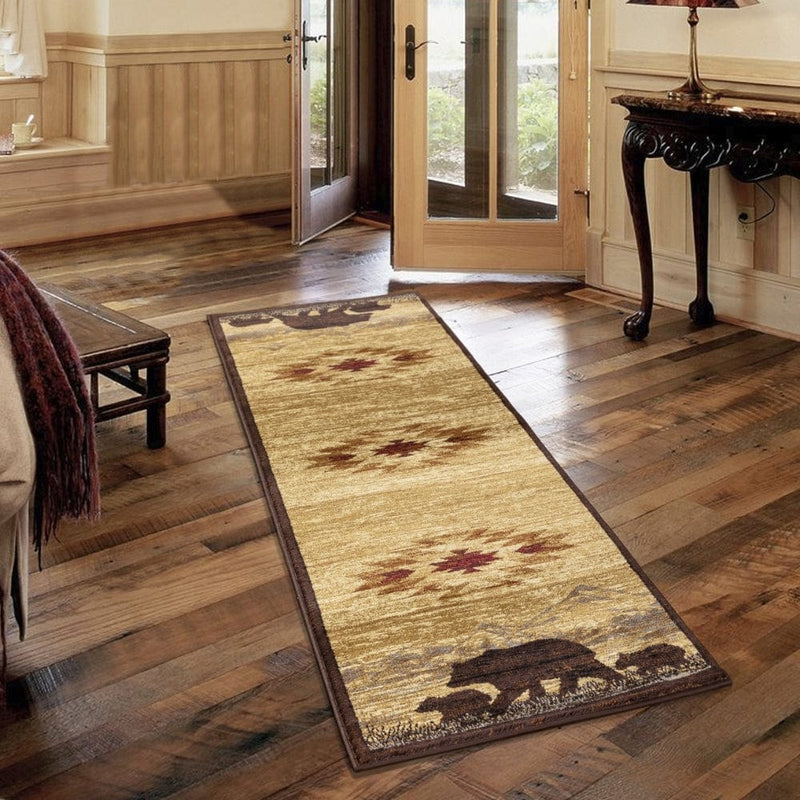 Bear Range Area Rug | Cabin Place