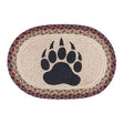 Bear Paw Prints Oval Placemat