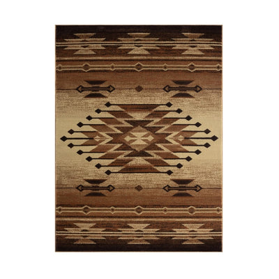 Brown & Gold Valley Area Rug