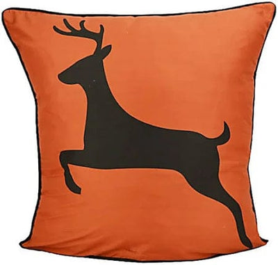 Buck Wild Checkered Deer Pillow