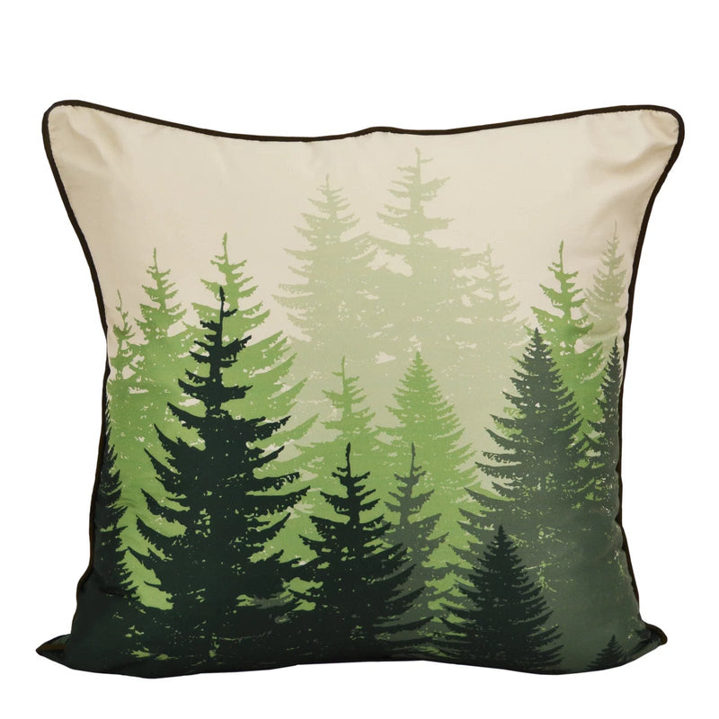 Buck Wild Checkered Tree Pillow