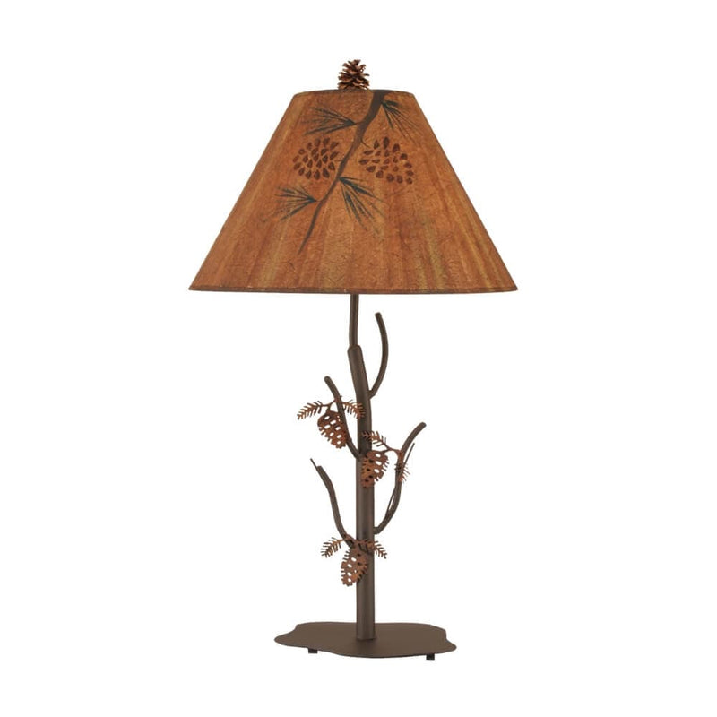 Burned Forest Tree Table Lamp
