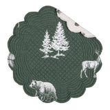 Evergreen Retreat Round Placemat Set