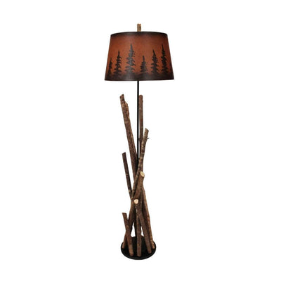 Campfire Pines Round Floor Lamp