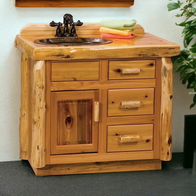 Cedar Log 36" Vanity