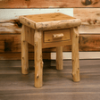 Cedar Log One Drawer Nightstand