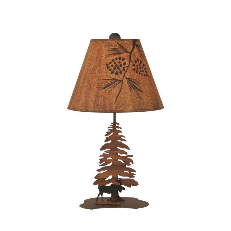 Charred Moose Forest Accent Lamp