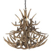 Mule Deer 20 Pewter Antler Chandelier