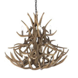Mule Deer 20 Pewter Antler Chandelier