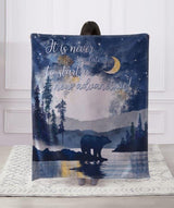 Watercolor Night Bear Throw