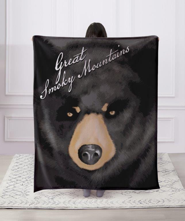 Black Bear Headshot Throw