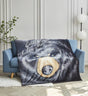 Black Bear Headshot Throw
