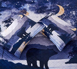 Watercolor Night Bear Quilt Set