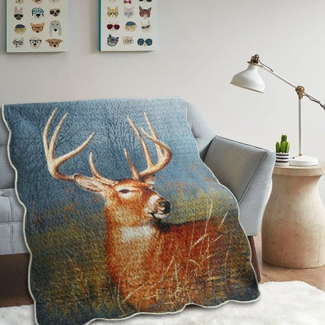 Golden Buck Throw