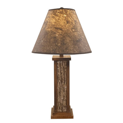 Dark Stain Wood Accent Table Lamp