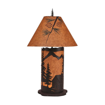 Desert Mountain Cabin Nightlight Lamp