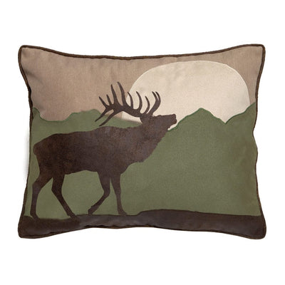 Elk Scene Pillow