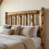 Traditional Cedar Log Headboard