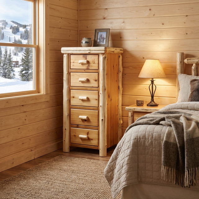 Cedar Log Storage Chest