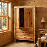 2 Drawer Wardrobe with Hanging Rod