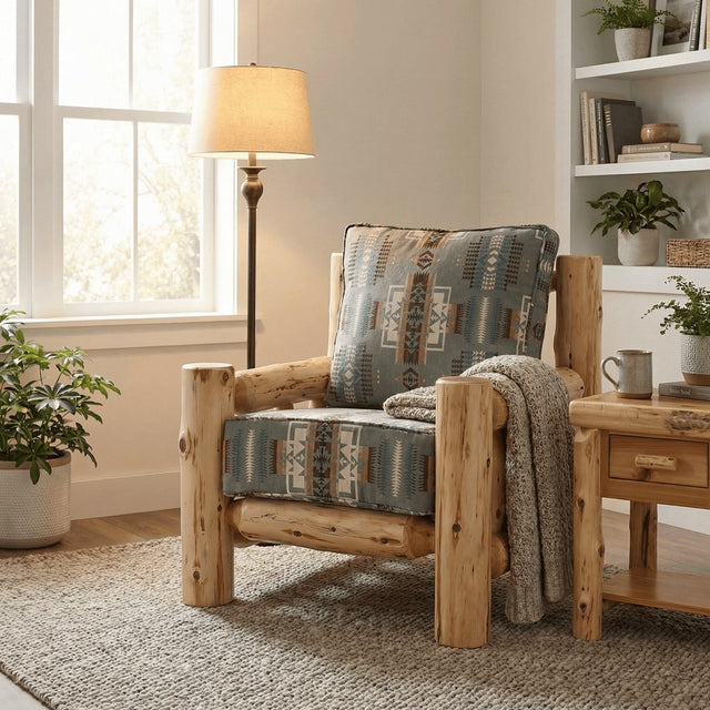 Cedar Log Frame Lounge Chair