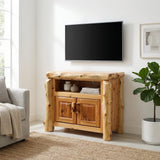 Cedar Log Television Stand
