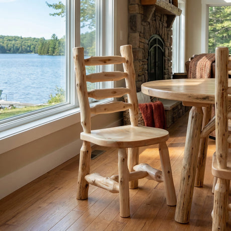 Ladder-back Log Chair