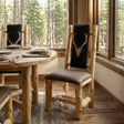 Upholstered High Back Log Arm Chair