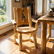 Log Cutout Arm Chair with Options