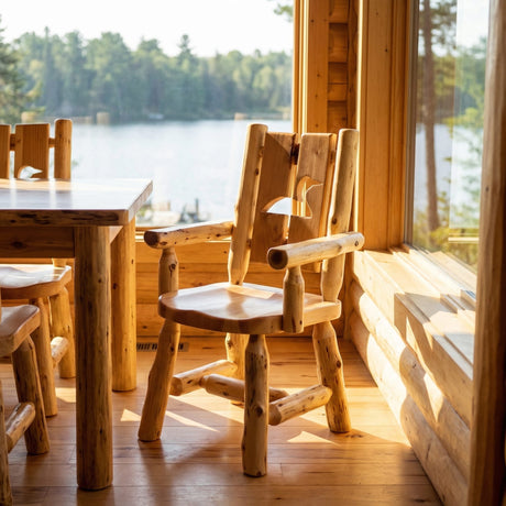 Log Cutout Arm Chair with Options