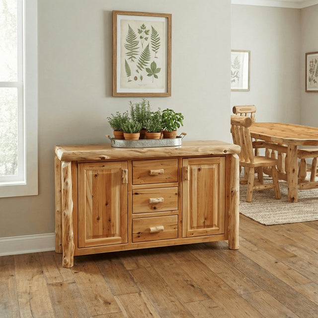 Cedar Log Sideboard