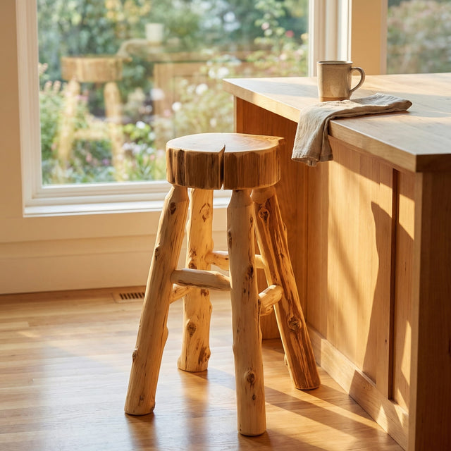 Cedar Slab Stool