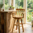 Log Stools with Arms