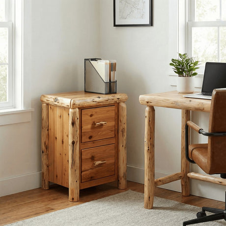 Cedar Log Filing Cabinets