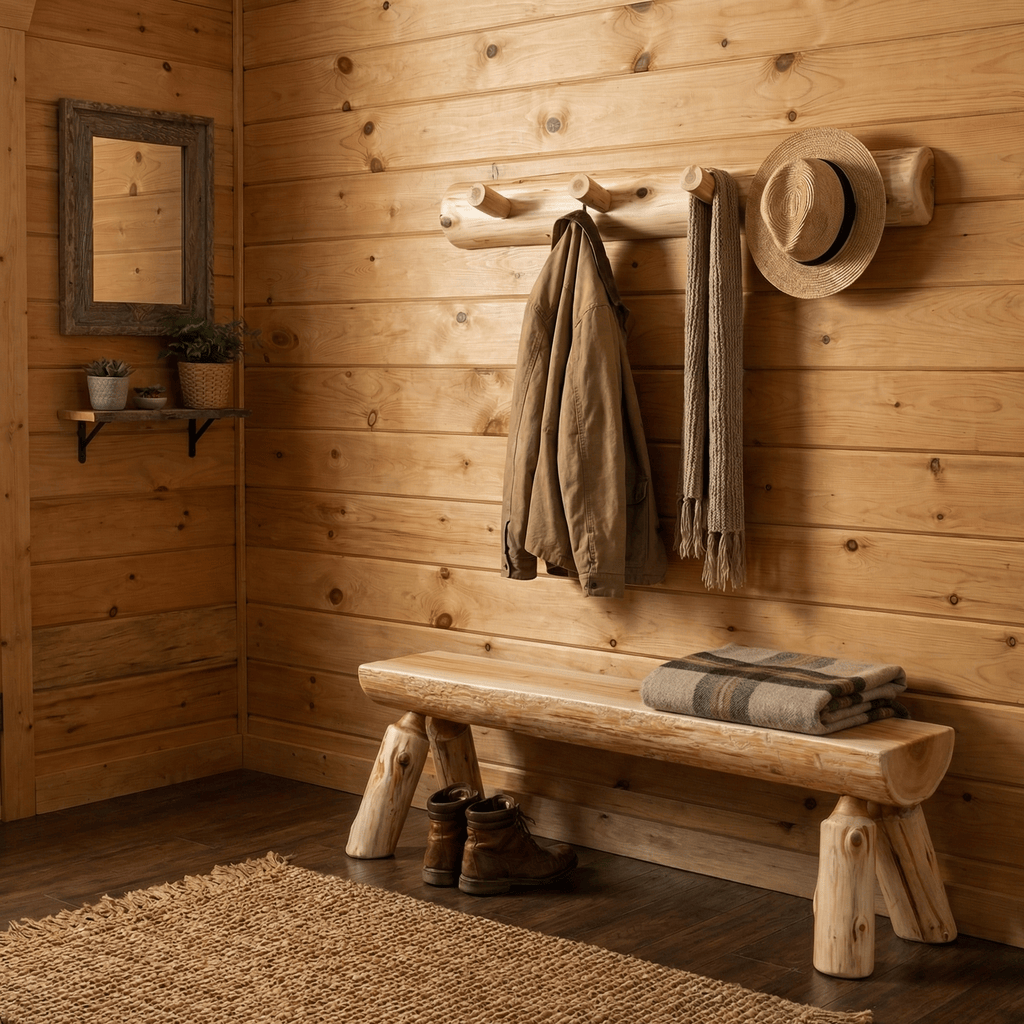 Cedar Wall Coat Rack