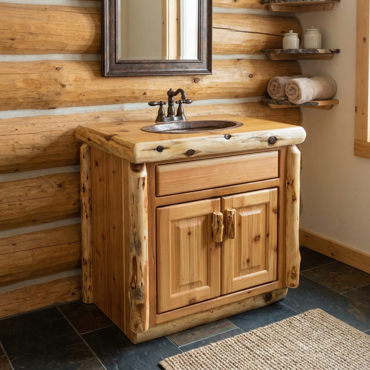 Cedar Log 30" Vanity