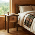 Hickory 1 Drawer Nightstand