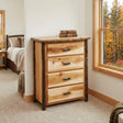 Hickory 4 Drawer Chest