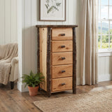 Hickory Log Storage Chest
